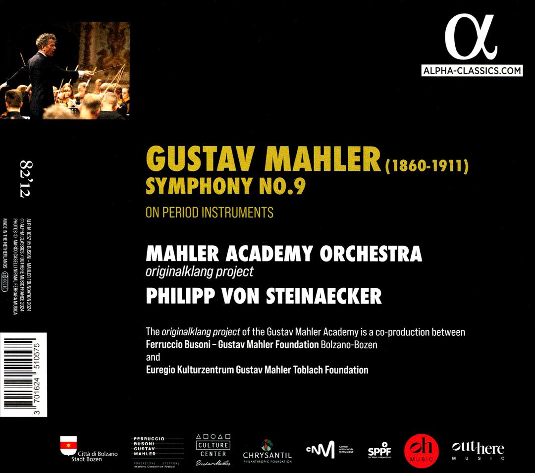 Mahler: Symphony No. 9 on Period Instruments cover art