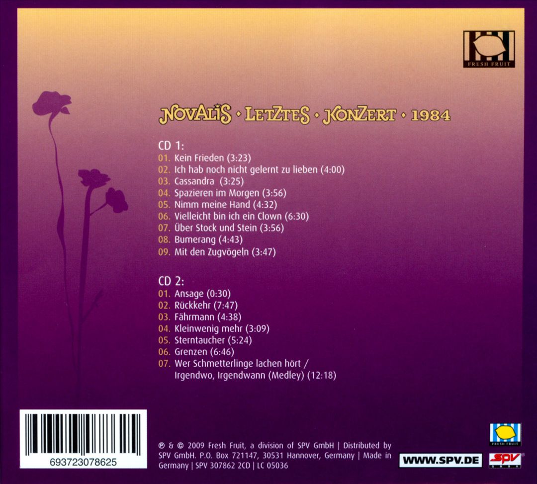 Letztes Konzert 1984 cover art