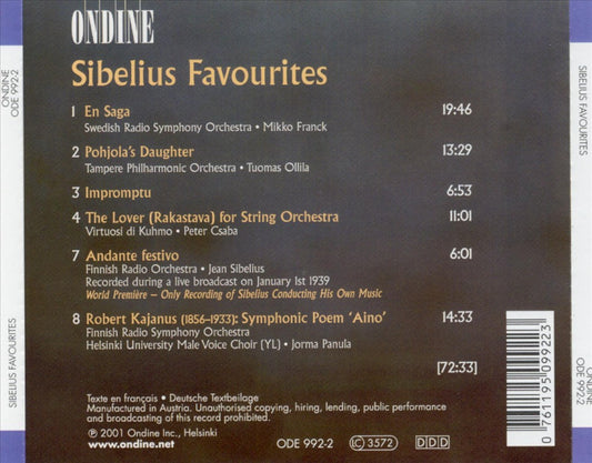 Sibelius Favourites cover art