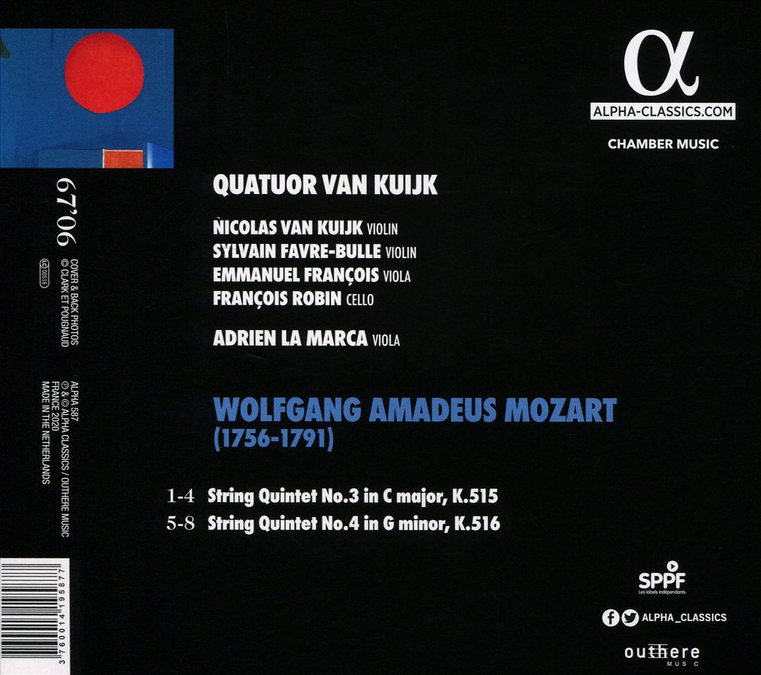 Mozart: String Quintets K.515 & 516 cover art