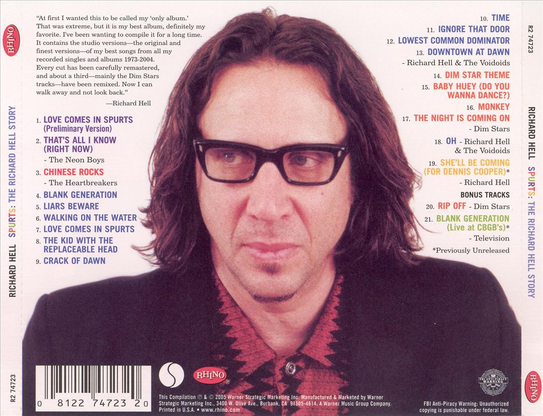 Spurts: The Richard Hell Story cover art