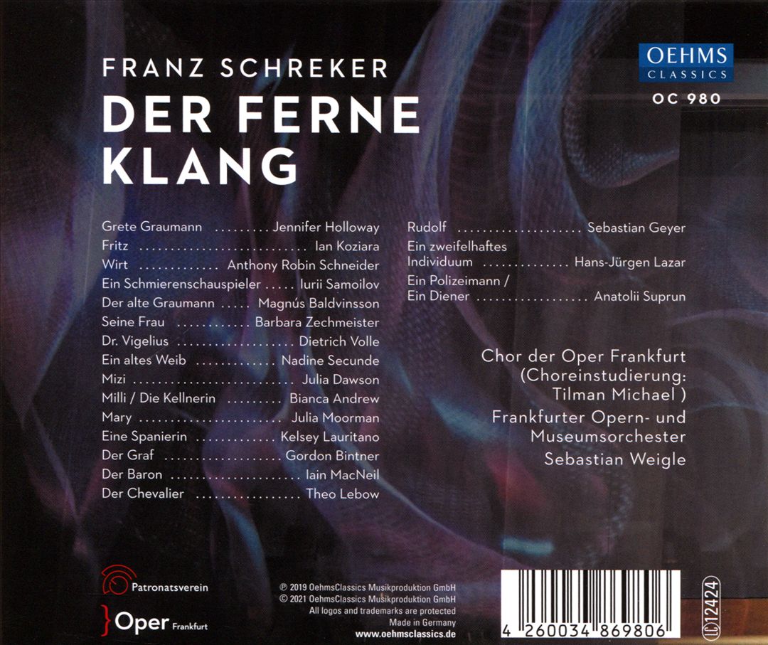 Franz Schreker: Der ferne Klang cover art