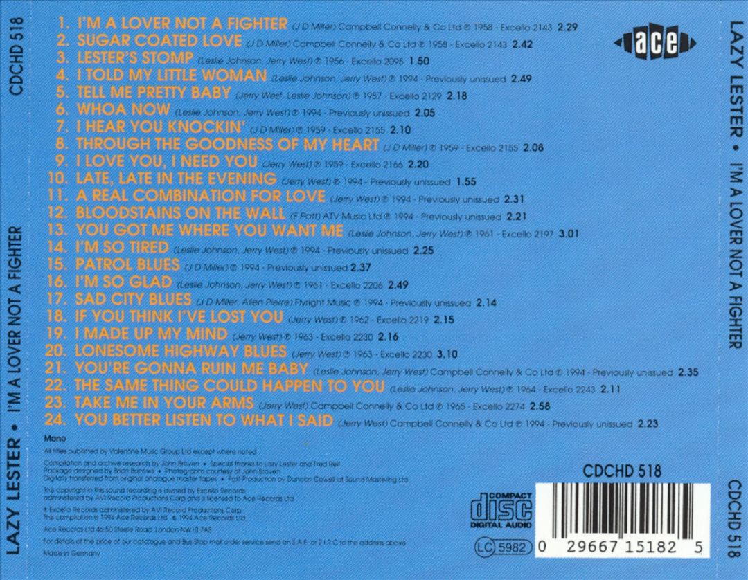 I'm a Lover Not a Fighter cover art