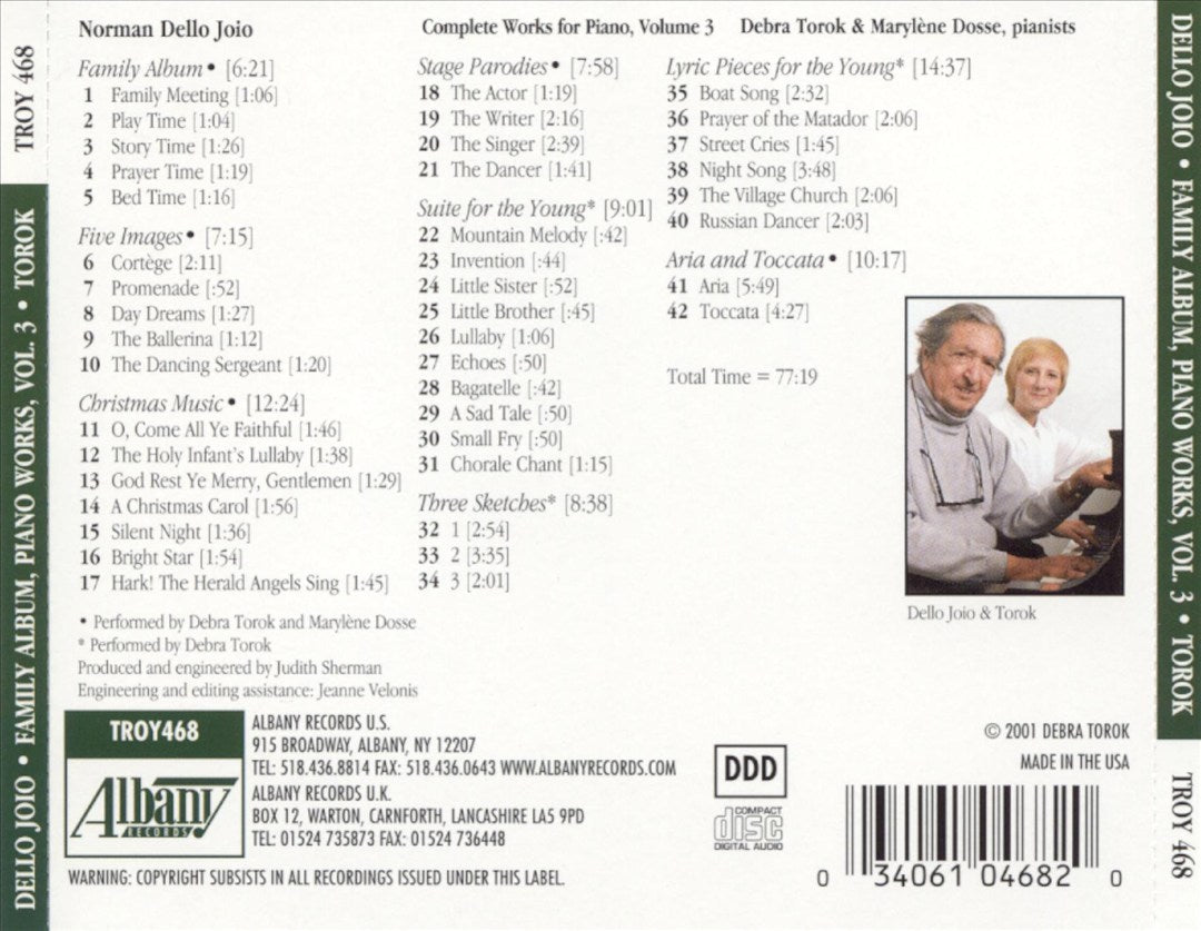 Norman Dello Joio: Family Album cover art
