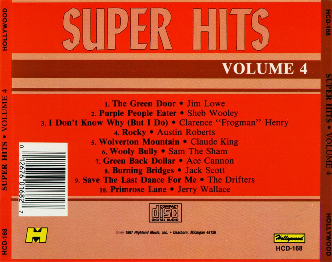 Super Hits, Vol. 4 [Hollywood] cover art