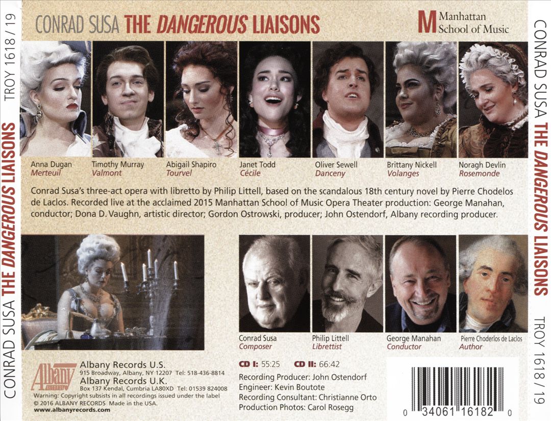 Conrad Susa: The Dangerous Liaisons cover art
