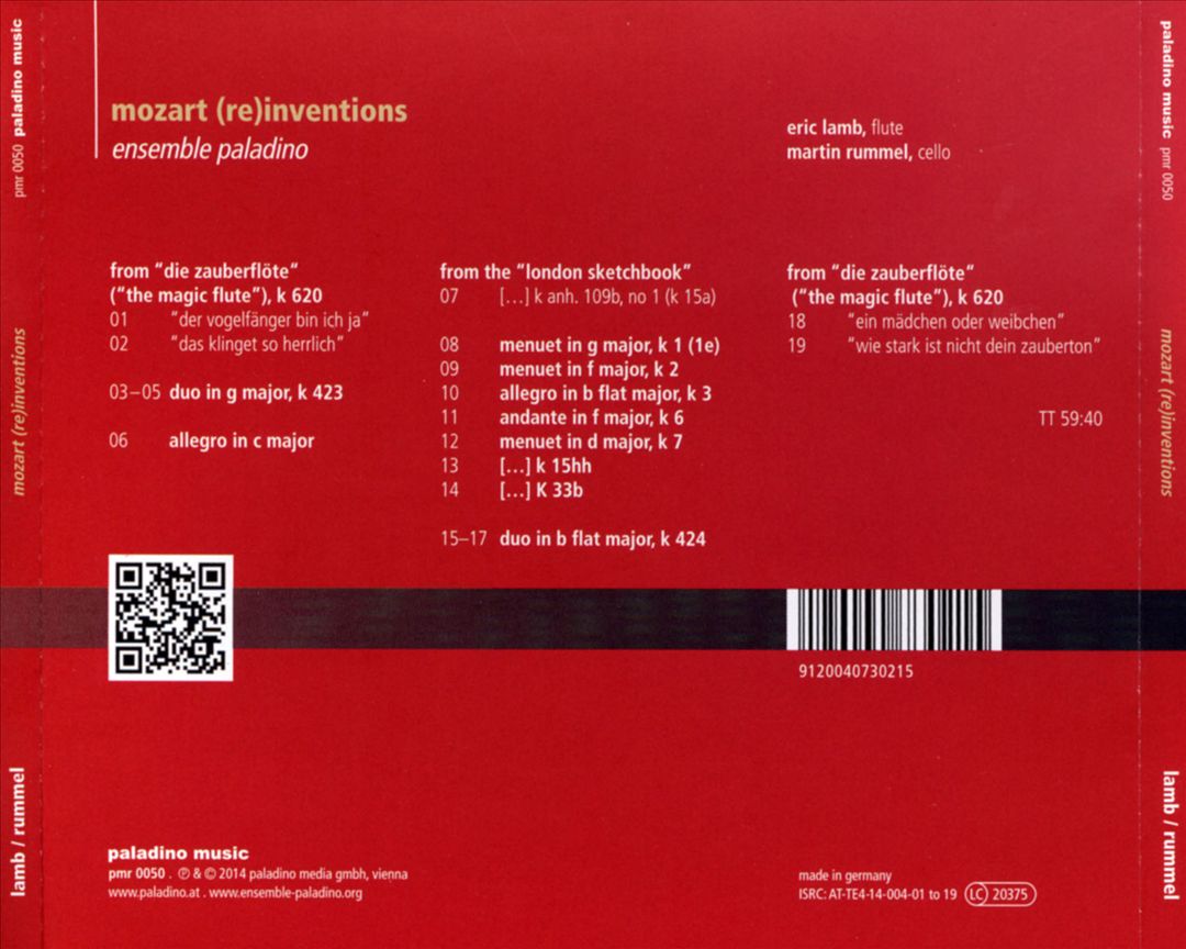 Mozart (Re)inventions cover art