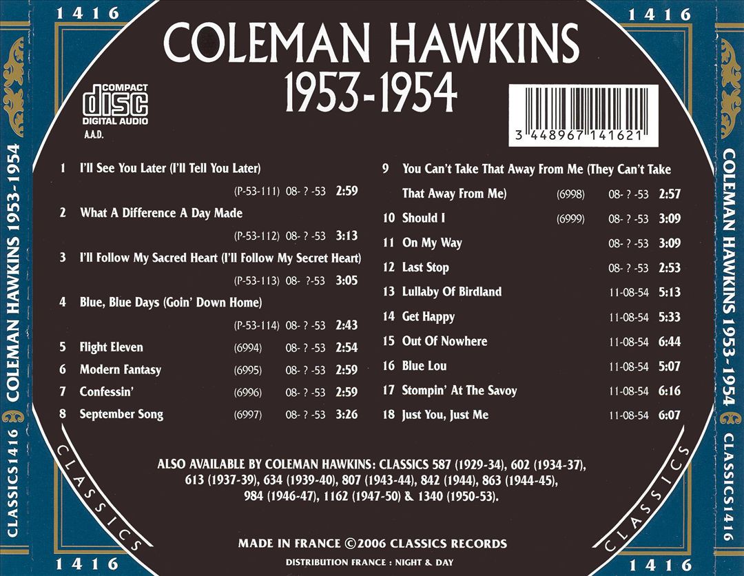 1953-1954 cover art