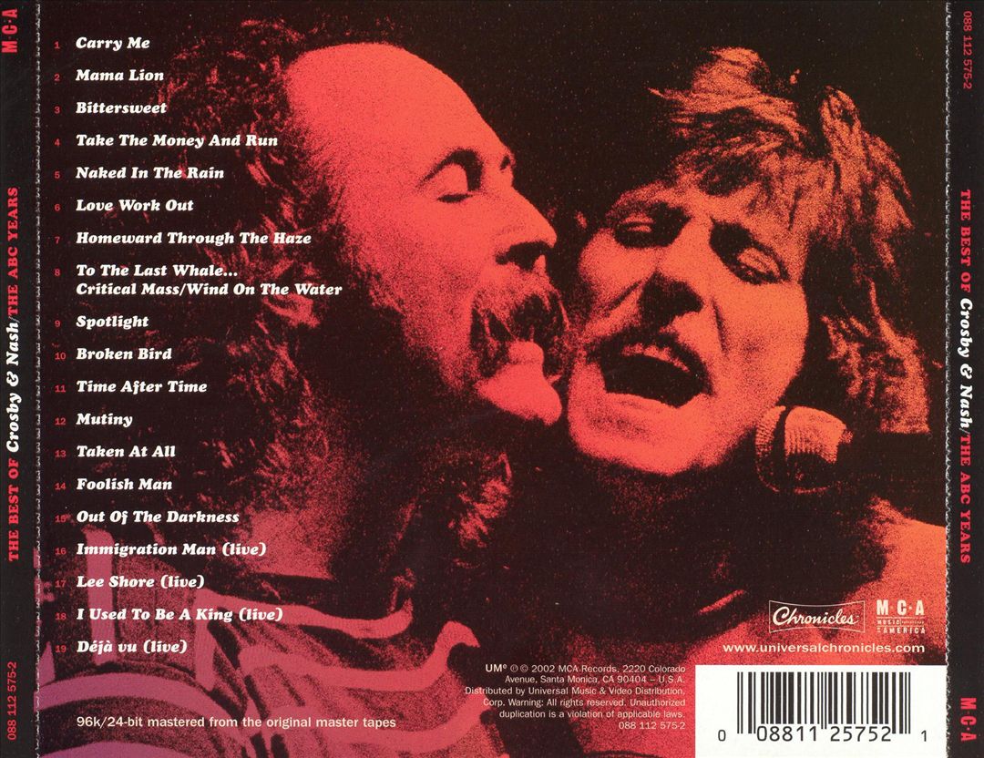 Best of Crosby & Nash: The ABC Years cover art
