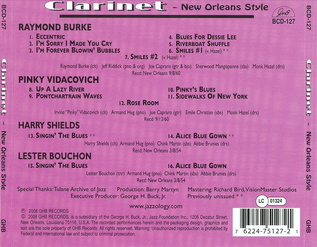 Clarinet: New Orleans Style cover art