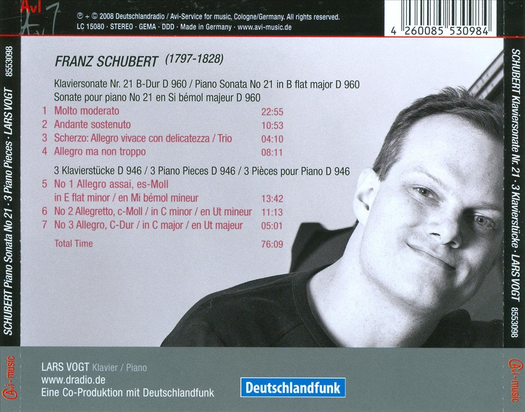 Schubert: Sonata D.960; 3 Klavierstücke D.946 cover art