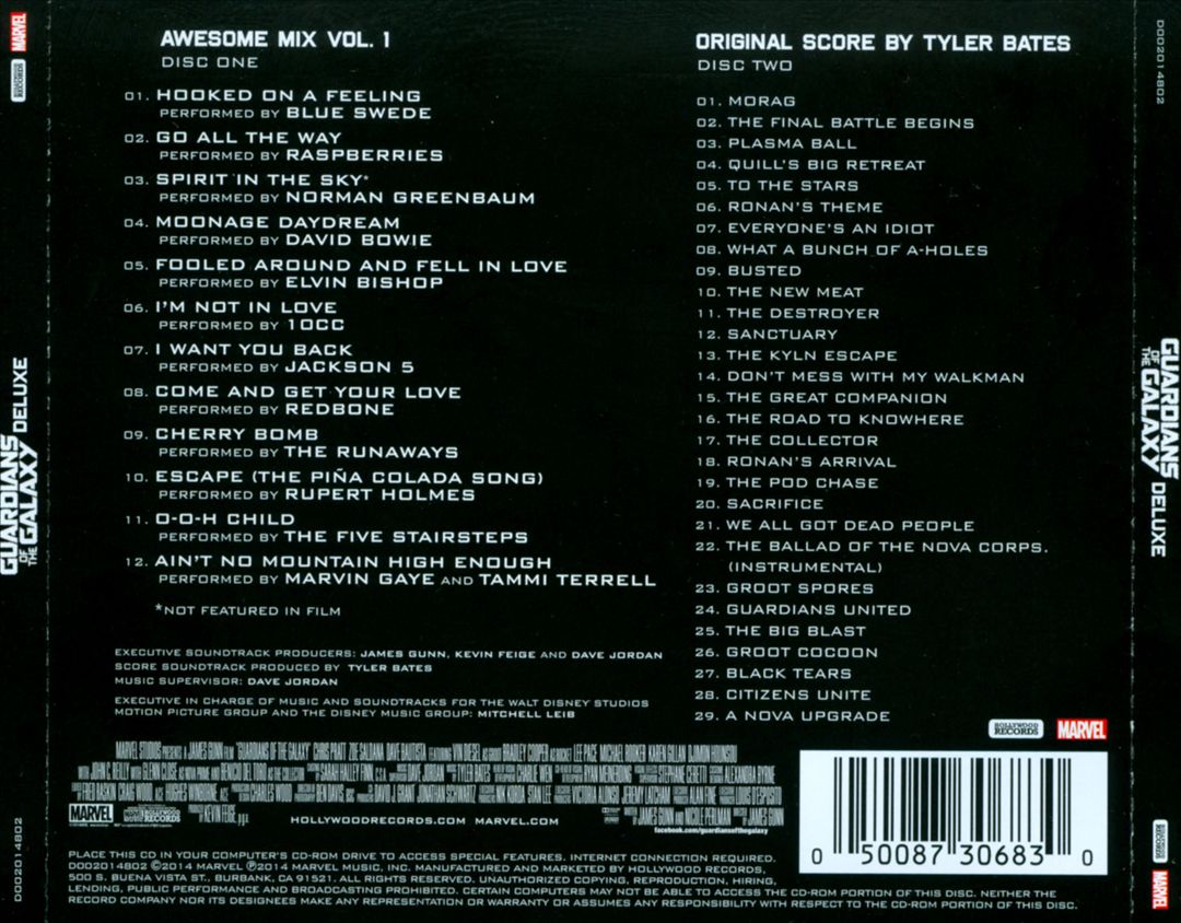 Guardians of the Galaxy [Original Motion Picture Soundtrack] cover art