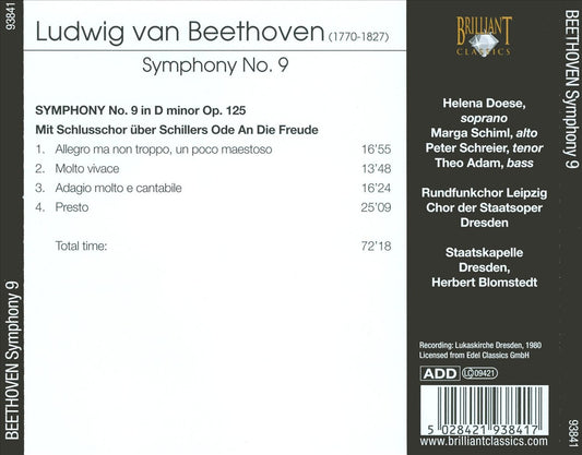 Beethoven: Symphony No. 9 "Ode an die Freude" cover art
