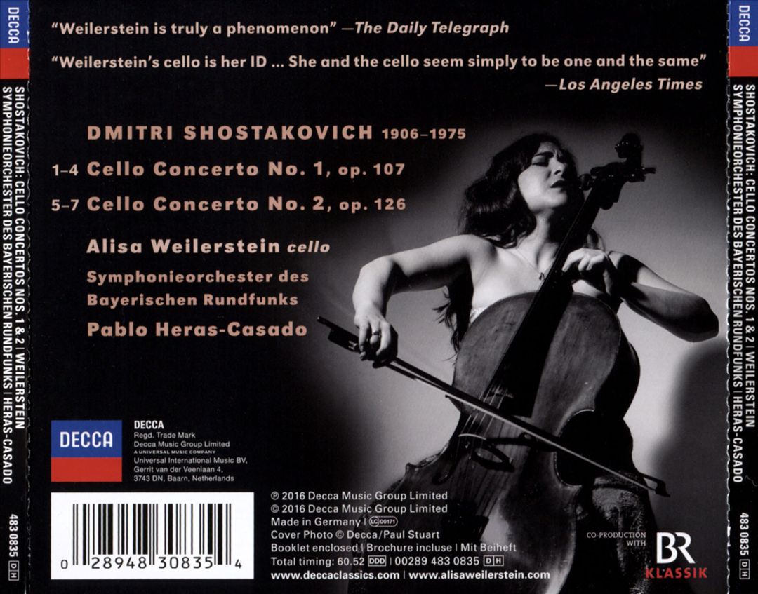 Shostakovich: Cello Concertos Nos. 1 & 2 cover art