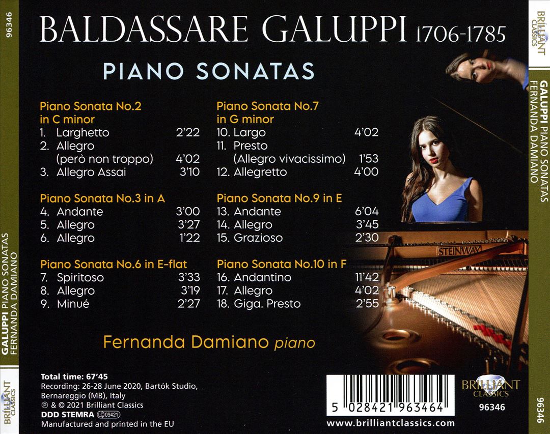 Galuppi: Piano Sonatas cover art
