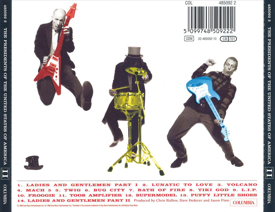 Presidents of the United States of America: II [Sony Mid-Price] cover art