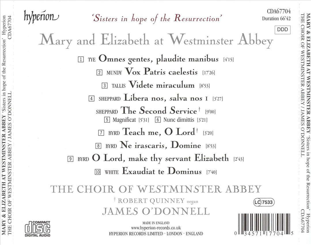 Mary and Elizabeth at Westminster Abbey cover art