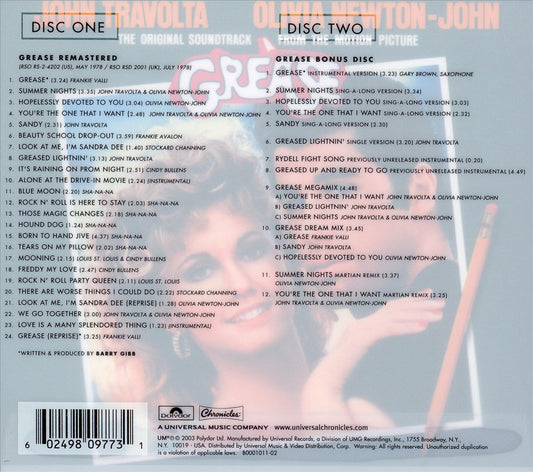 Grease [Original Soundtrack] [Bonus CD] cover art