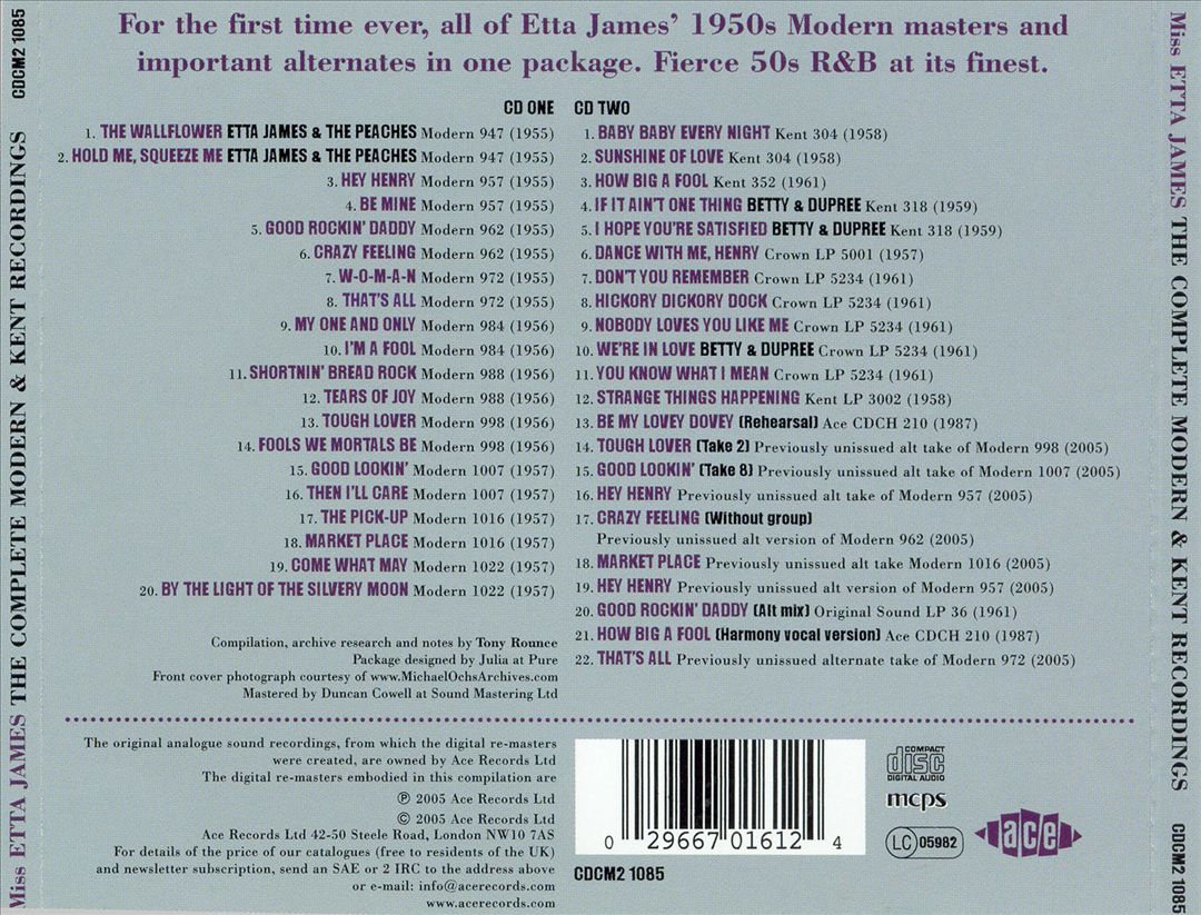 Complete Modern and Kent Recordings cover art