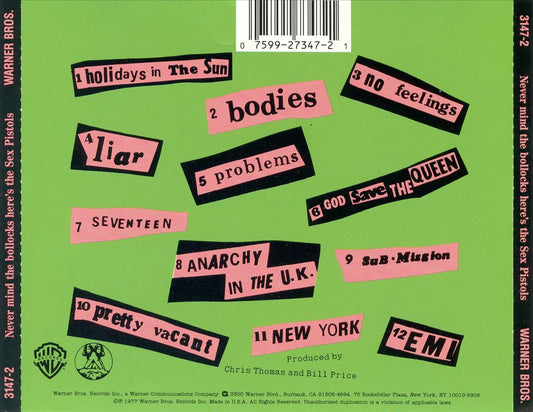 Never Mind the Bollocks Here's the Sex Pistols cover art