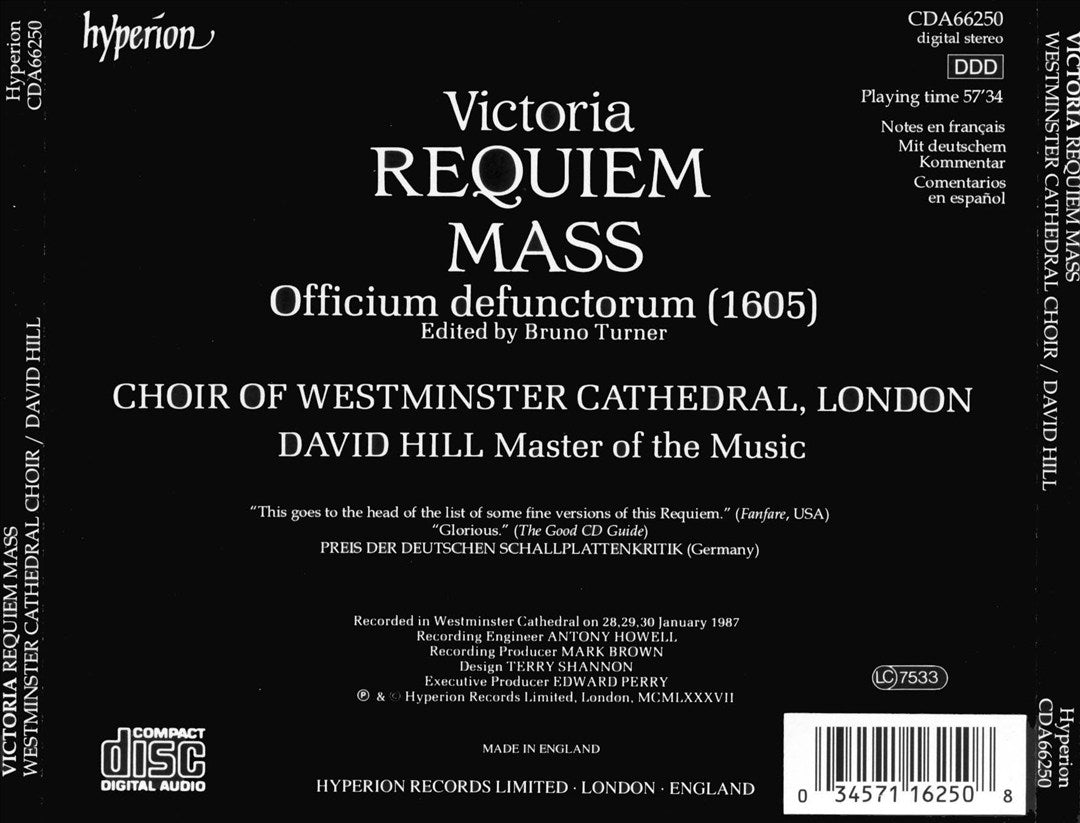 Tomás Luis de Victoria: Requiem cover art
