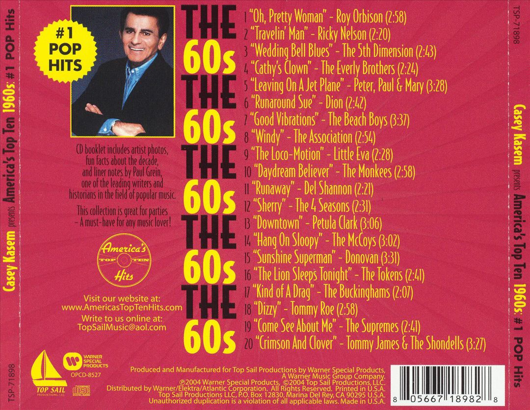 Casey Kasem: The 60's #1 Pop Hits cover art