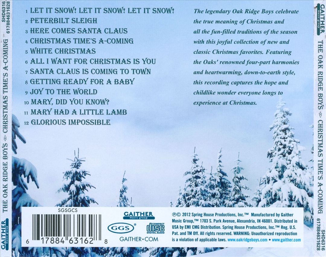 Christmas Time's A-Coming cover art