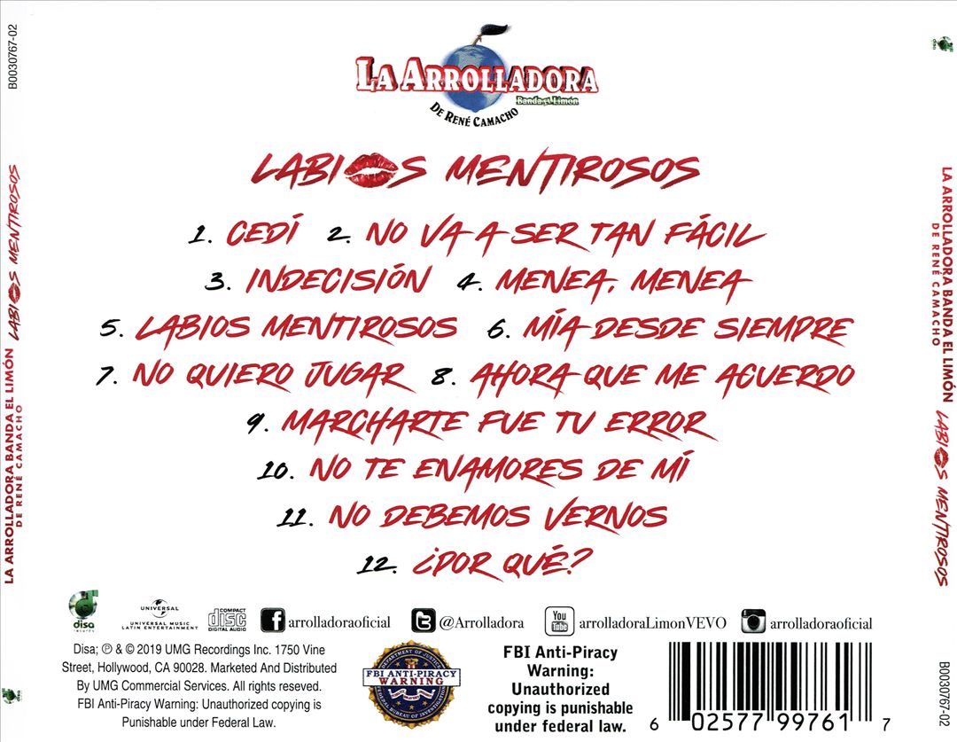 Labios Mentirosos cover art