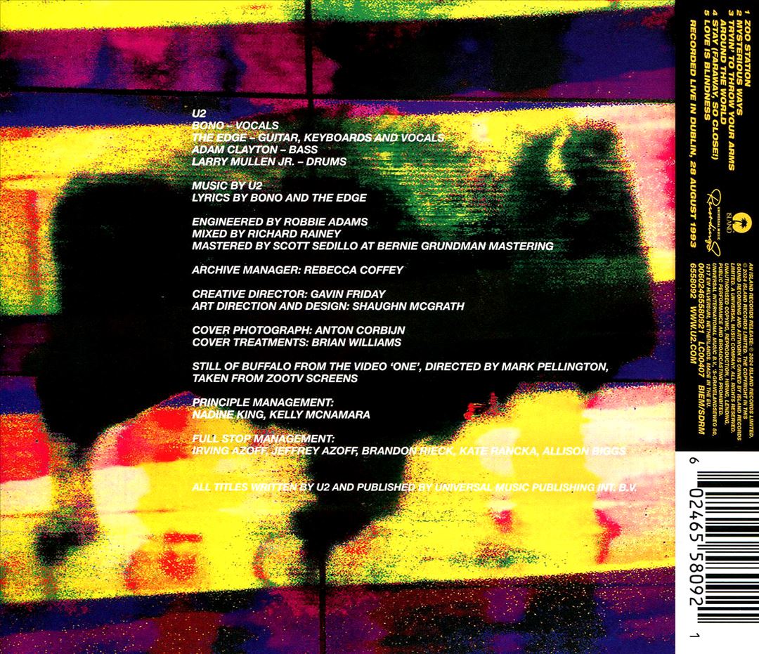 ZOO TV: Live In Dublin 1993 cover art