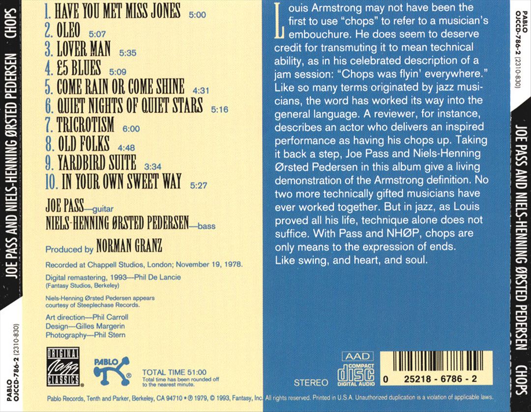 Chops cover art
