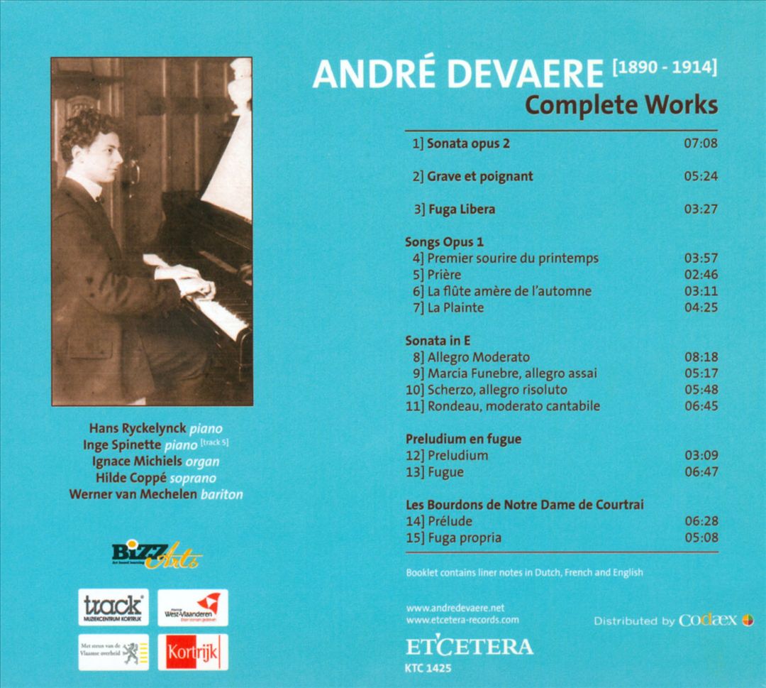 André Devaere: Complete Works cover art