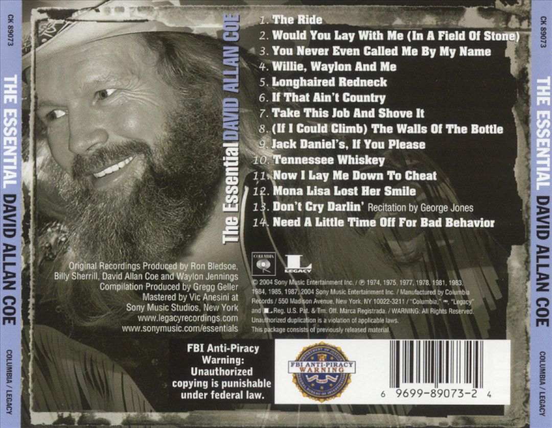 Essential David Allan Coe cover art