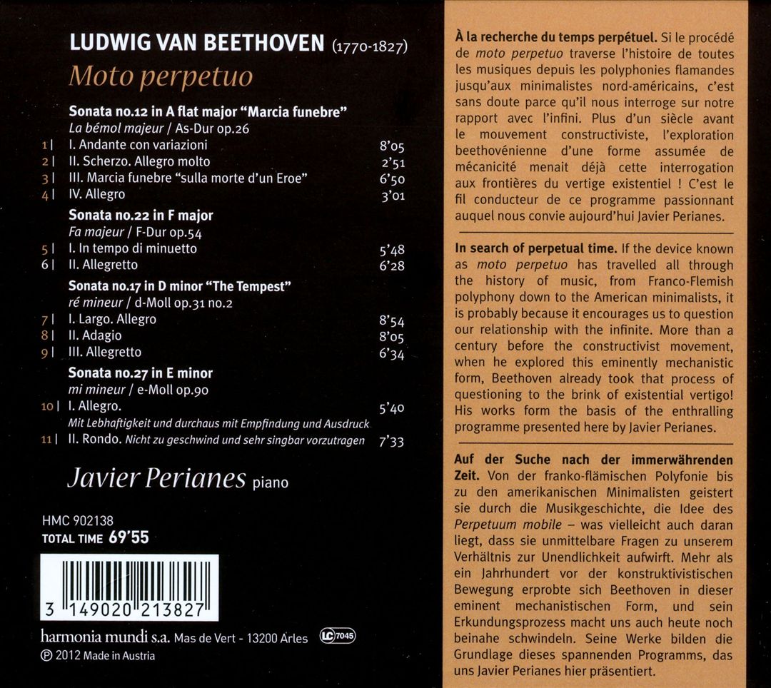 Beethoven: Moto perpetuo cover art
