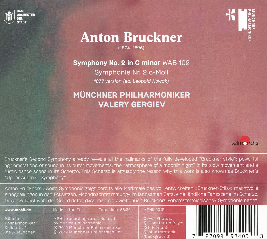 Bruckner: Symphony No. 2 cover art