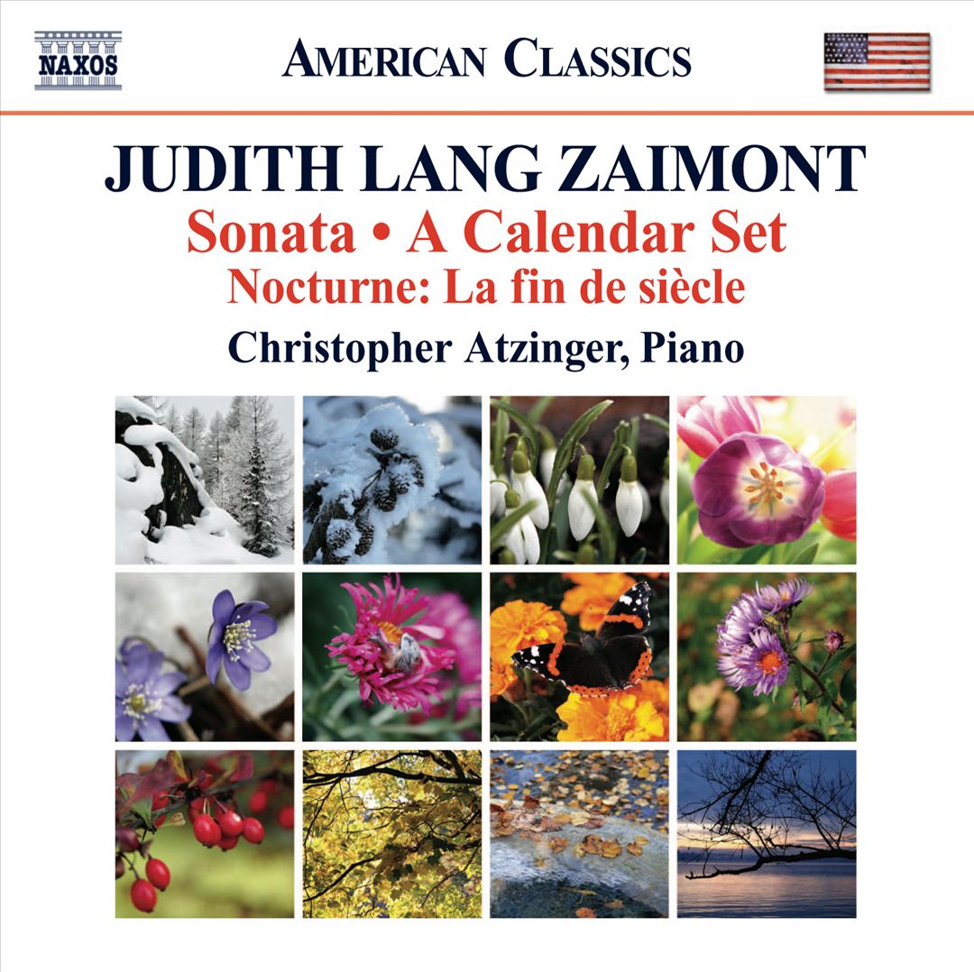 Judith Lang Zaimont: Sonata; A Calendar Set; Nocturne "La fin de siècle" cover art
