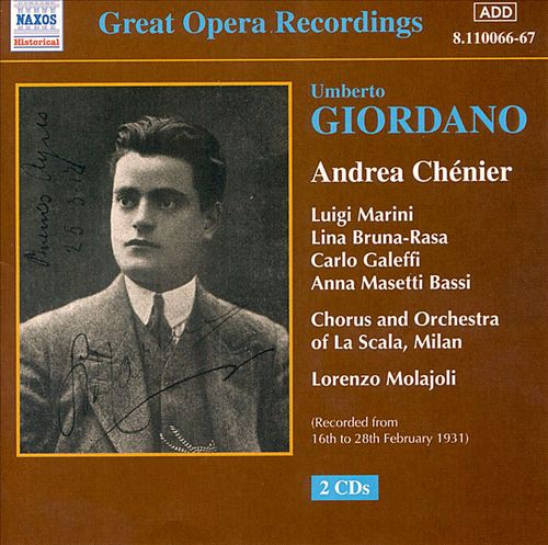 Giordano: Andrea Chénier cover art