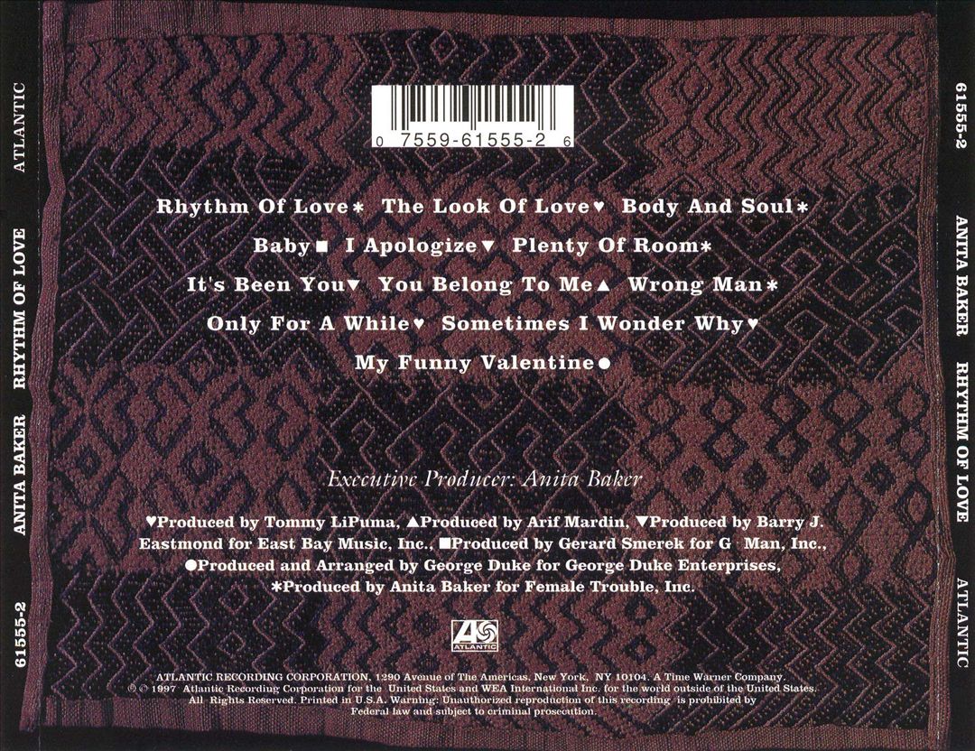 Rhythm of Love cover art