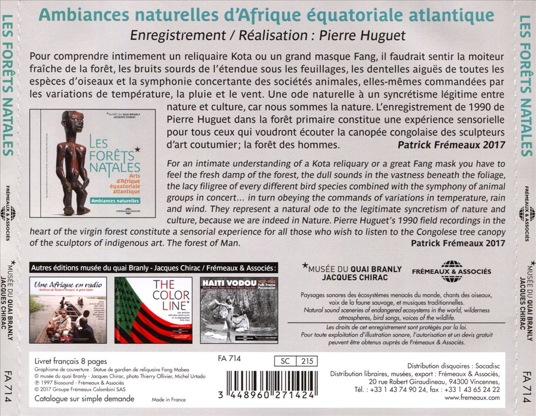 Forêts Natales: Arts d'Afrique équatoriale atlantique cover art