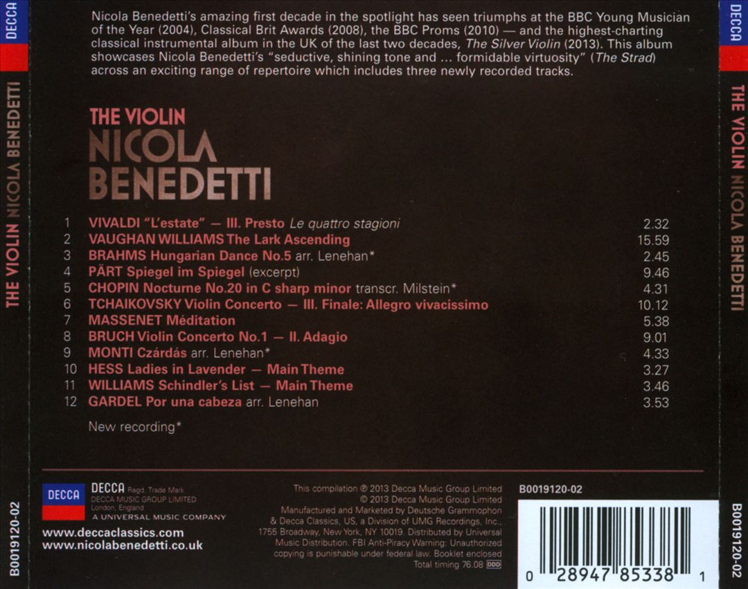Violin cover art