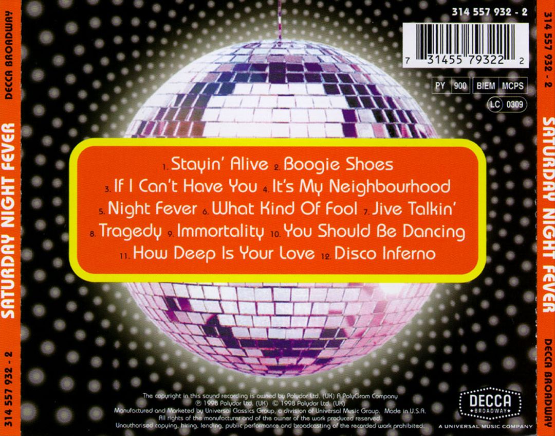 Saturday Night Fever [London Cast] cover art