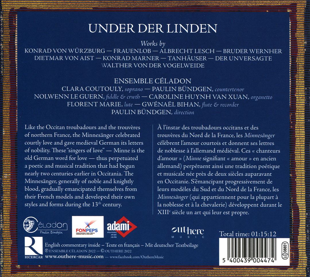 Under der Linden: Gesänge der Minnesänger cover art