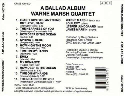 Ballad Album cover art