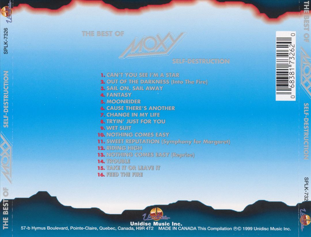 The Best of Moxy: Self-Destruction cover art