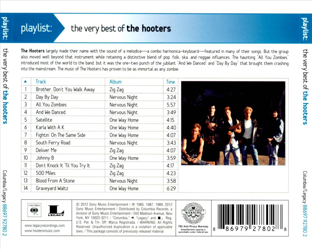 Playlist: The Very Best of the Hooters cover art