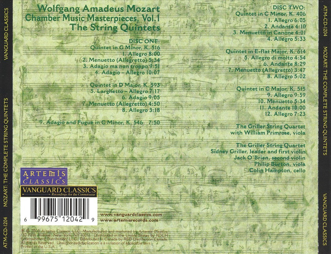 Mozart: The Complete String Quintets cover art