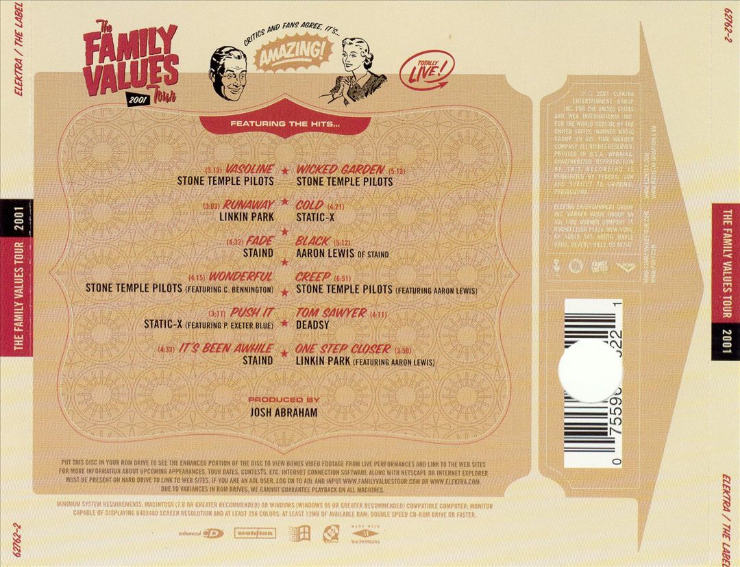 Family Values Tour 2001 cover art