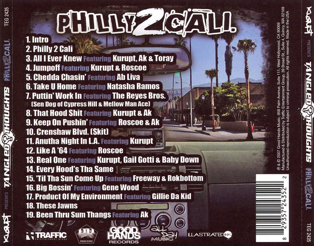 Presents Tangled Thoughts: Philly 2 Cali cover art