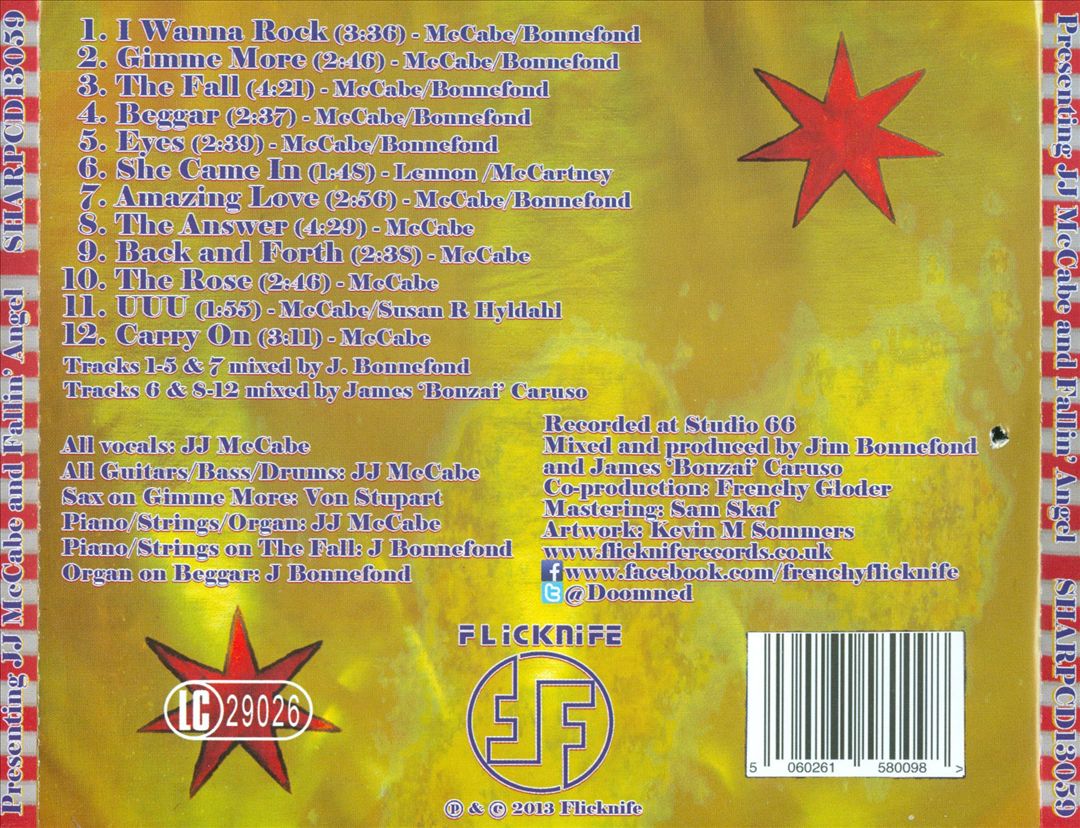 Presenting JJ McCabe & Fallin' Angel cover art