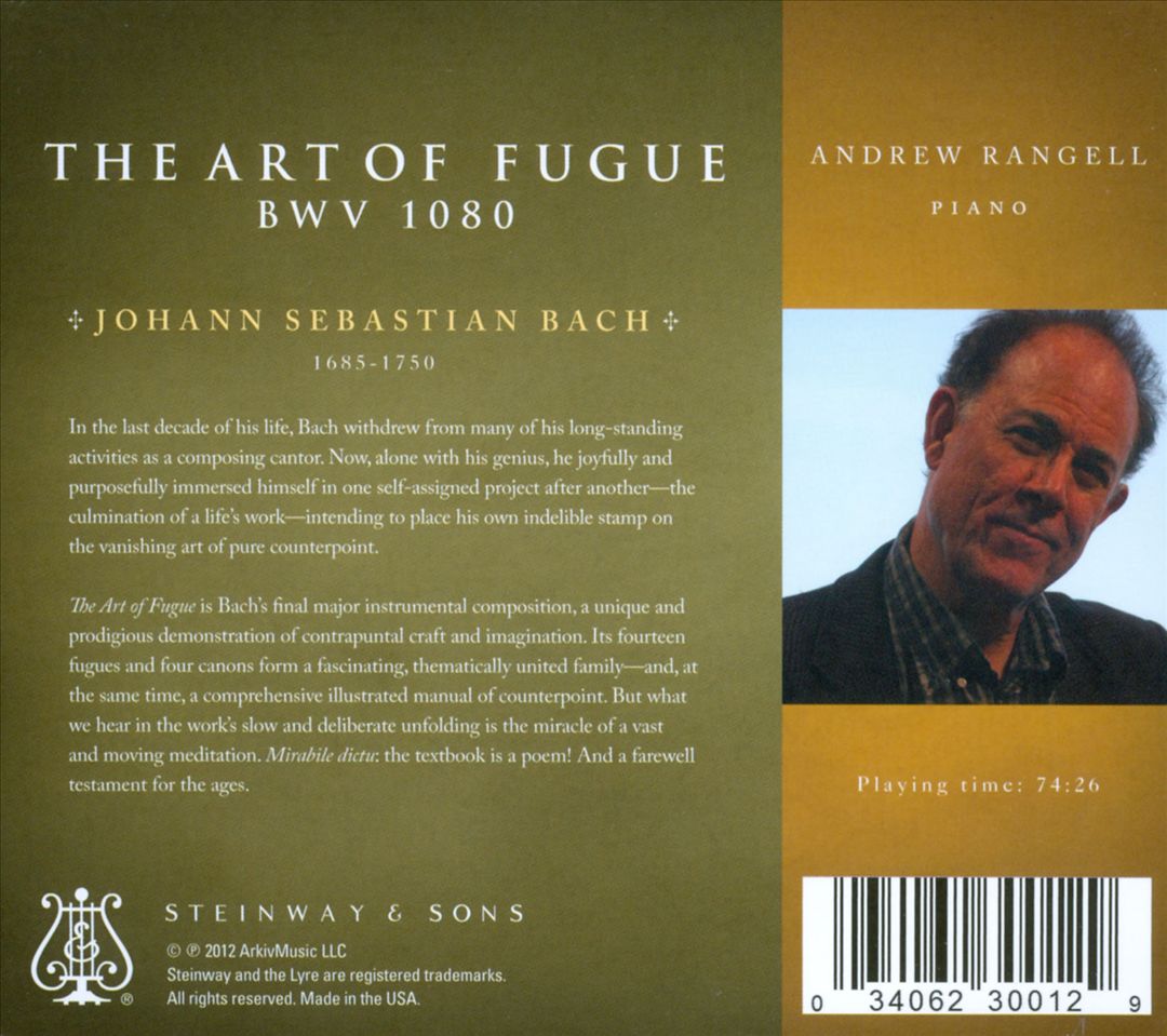 Bach: The Art of Fugue cover art