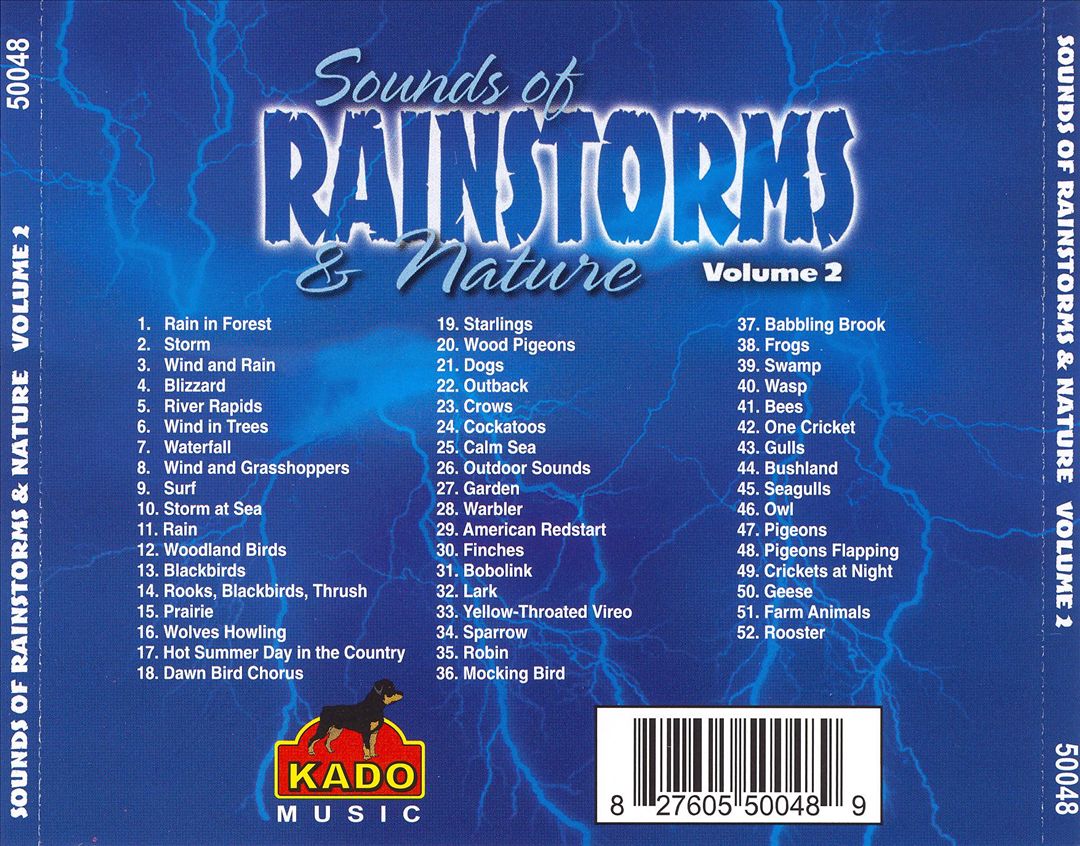 Sound Effects: Sounds of Rainstorms and Nature, Vol. 2 cover art